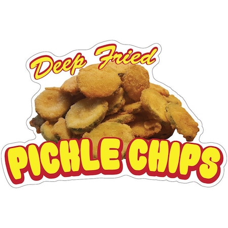 Pickle Chips Decal Concession Stand Food Truck Sticker